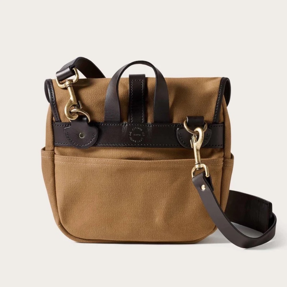 Filson Tan Canvas Field Bag with Leather Accents - Picture 2 of 16